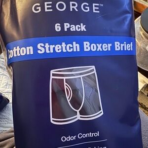 George 6-Pack Cotton Stretch Boxer Briefs x2